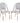 French Bistro Chair Set of 2 with Galvanized Metal Framex
