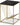 Modern Side End Tables with Faux Marble Top, Small Accent Coffee Table for Living Room Bedroom Balcony Family Nightstand (Black)